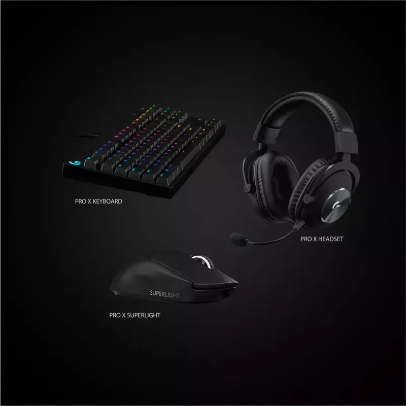 LOGITECH Gaming Mouse - Pro X Superlight Wireless - Juoda