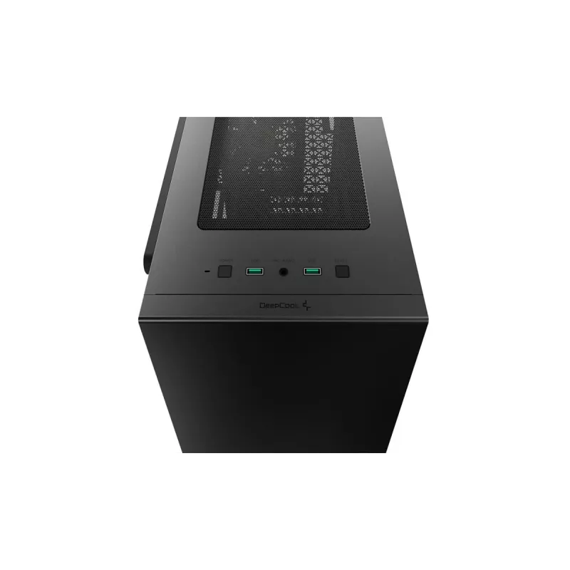 PC korpusas DeepCool MACUBE 110 Midi Tower Black — microATX/Mini-ITX, grūdintas stiklas, palaiko GPU 320 mm, CPU aušintuvą 165 mm