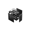 PC korpusas DeepCool MACUBE 110 Midi Tower Black — microATX/Mini-ITX, grūdintas stiklas, palaiko GPU 320 mm, CPU aušintuvą 165 mm