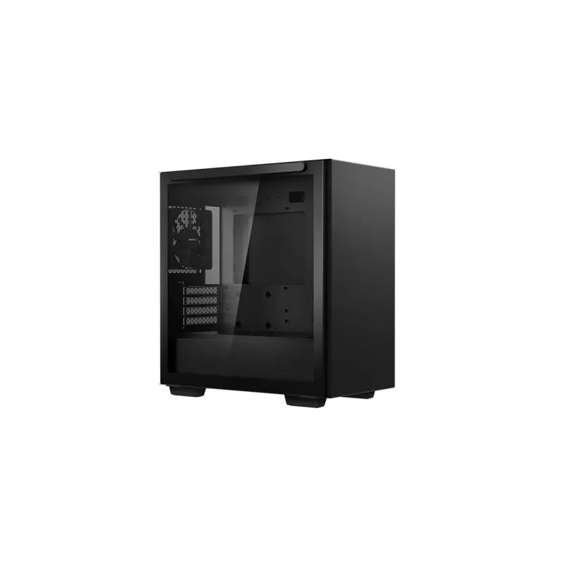 PC korpusas DeepCool MACUBE 110 Midi Tower Black — microATX/Mini-ITX, grūdintas stiklas, palaiko GPU 320 mm, CPU aušintuvą 165 mm