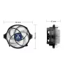 ARCTIC Alpine 23 - Compact AMD CPU-Cooler Processor Air cooler 9 cm Aluminium, Juoda 1 vnt.