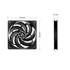 ARCTIC P12 Slim PWM PST slėgiui optimizuotas 120 mm PWM ventiliatorius su integruotu Y kabeliu