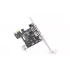 DIGITUS IEEE 1394a sąsajos plokštė, Pci-e, 3 priev., 1x ext. 1394mini, 2x ext. 1394a prievadai