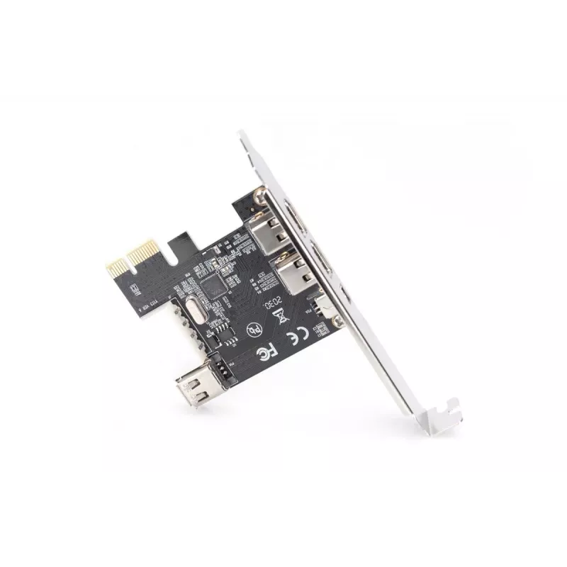 DIGITUS IEEE 1394a sąsajos plokštė, Pci-e, 3 priev., 1x ext. 1394mini, 2x ext. 1394a prievadai