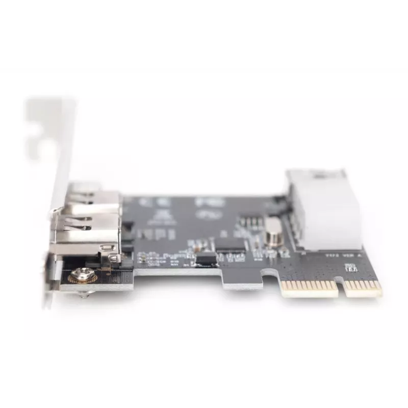DIGITUS IEEE 1394a sąsajos plokštė, Pci-e, 3 priev., 1x ext. 1394mini, 2x ext. 1394a prievadai