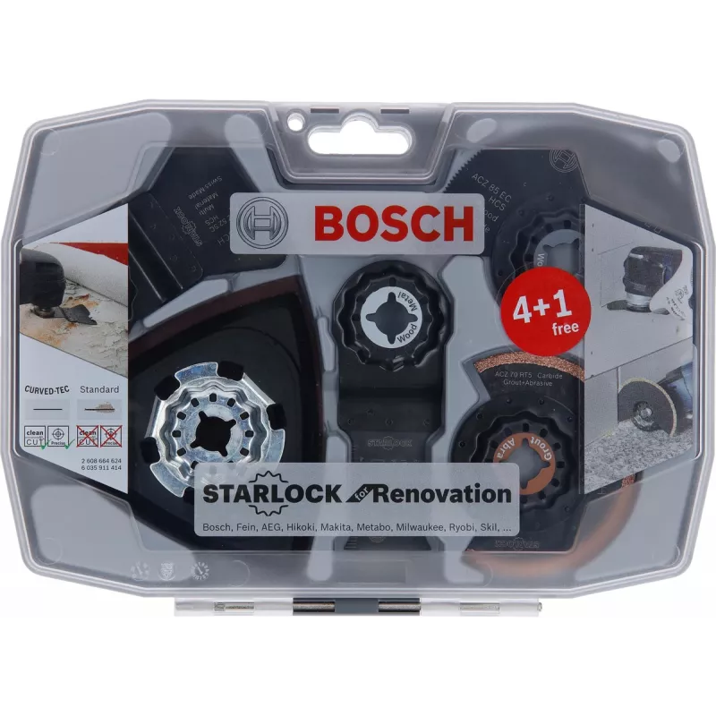 Bosch 2 608 664 624 daugiafunkcio įrankio priedas, universalių peiliukų rinkinys