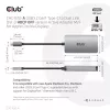 CLUB3D USB3.2 Gen1 Type-C į Dual Link DVI-D HDCP OFF versijos aktyvus adapteris M/F, skirtas Apple Cinema Displays