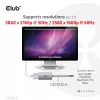 CLUB3D USB3.2 Gen1 Type-C į Dual Link DVI-D HDCP OFF versijos aktyvus adapteris M/F, skirtas Apple Cinema Displays