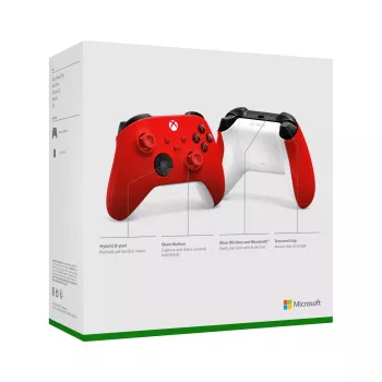 „Microsoft Xbox“ belaidis valdiklis raudonas