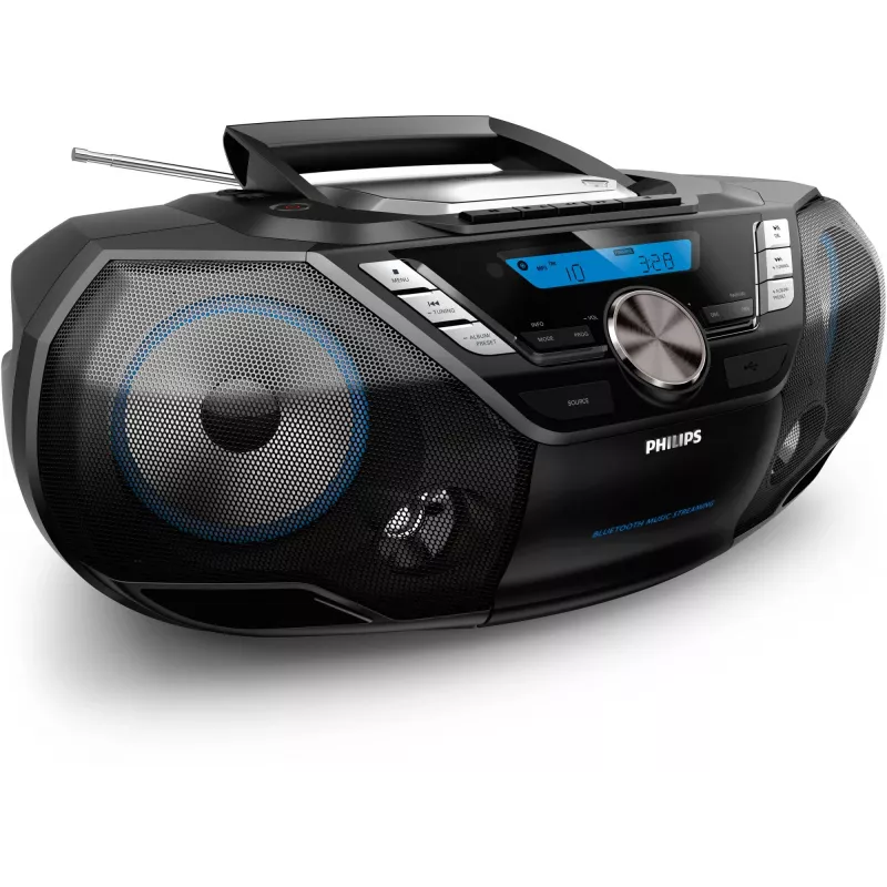 Philips CD Soundmachine AZB798T/12, Analog & digital, DAB, DAB+, FM, Player, CD, CD-R, CD-RW, Fast Backward, Fast forward, Next, Previous, Program, Repeat, Shuffle, 12 W