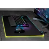 Žaidimų pelės kilimėlis CORSAIR MM700 RGB — 930×400 mm, 4 mm storio, guminis pagrindas, USB maitinamas LED apšvietimas, juodas