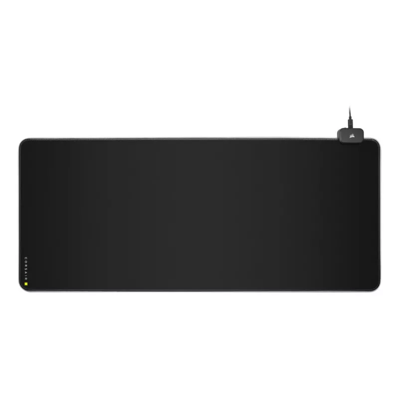 Žaidimų pelės kilimėlis CORSAIR MM700 RGB — 930×400 mm, 4 mm storio, guminis pagrindas, USB maitinamas LED apšvietimas, juodas