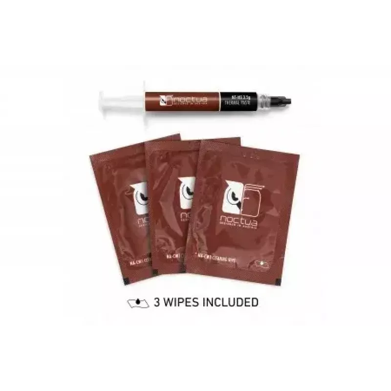 Šiluminė pasta Noctua NT-H2 šilumnešio mišinys 3,5 g — pilka, darbinė temperatūra -50–200 °C, tankis 2,81 g/cm³, tūris 1,2 ml