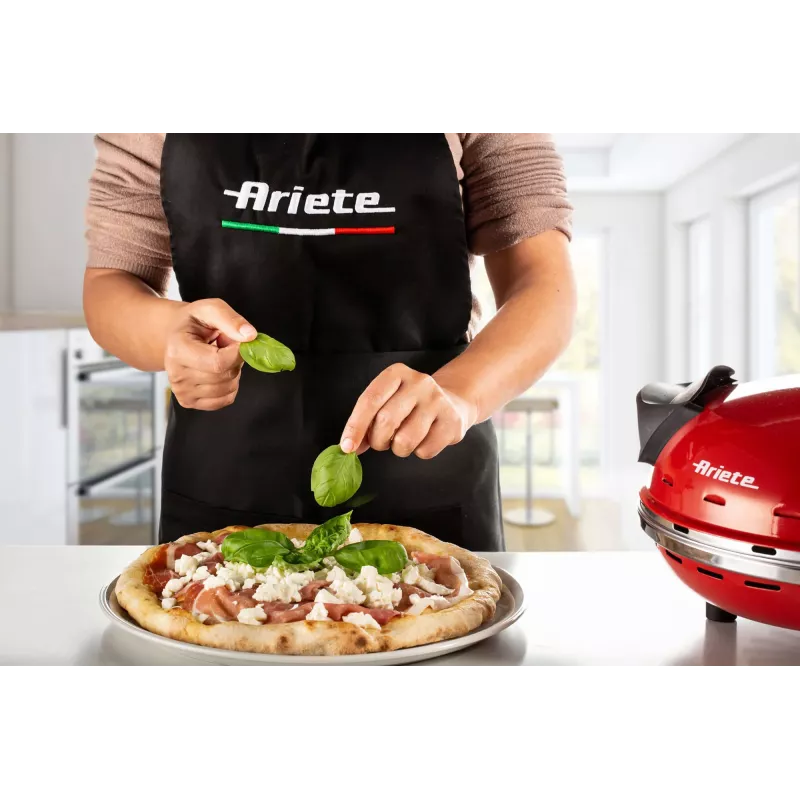 Picos krosnelė Ariete 0909/10 1200 W juoda raudona 1 pica 33 cm