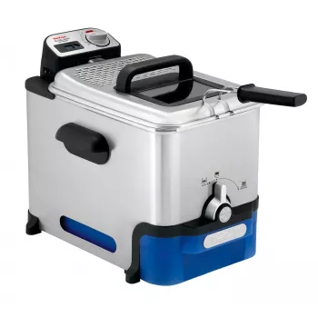 Tefal Oleoclean Pro Inox & Design FR8040 Vienguba 3,5 l 2300 W Juoda, Nerūdijantis plienas