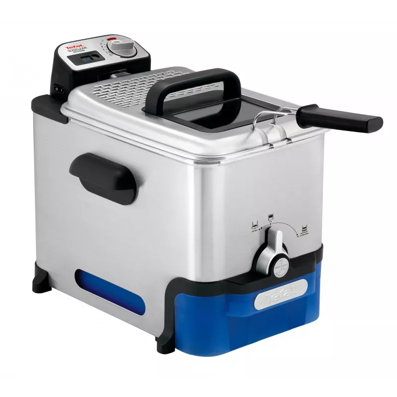 Tefal Oleoclean Pro Inox & Design FR8040 Vienguba 3,5 l 2300 W Juoda, Nerūdijantis plienas