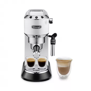Espresso aparatas De’Longhi EC 685.W — pusiau automatinis, 1,1 L vandens talpa, 15 barų, termoblokas, garų putotojas