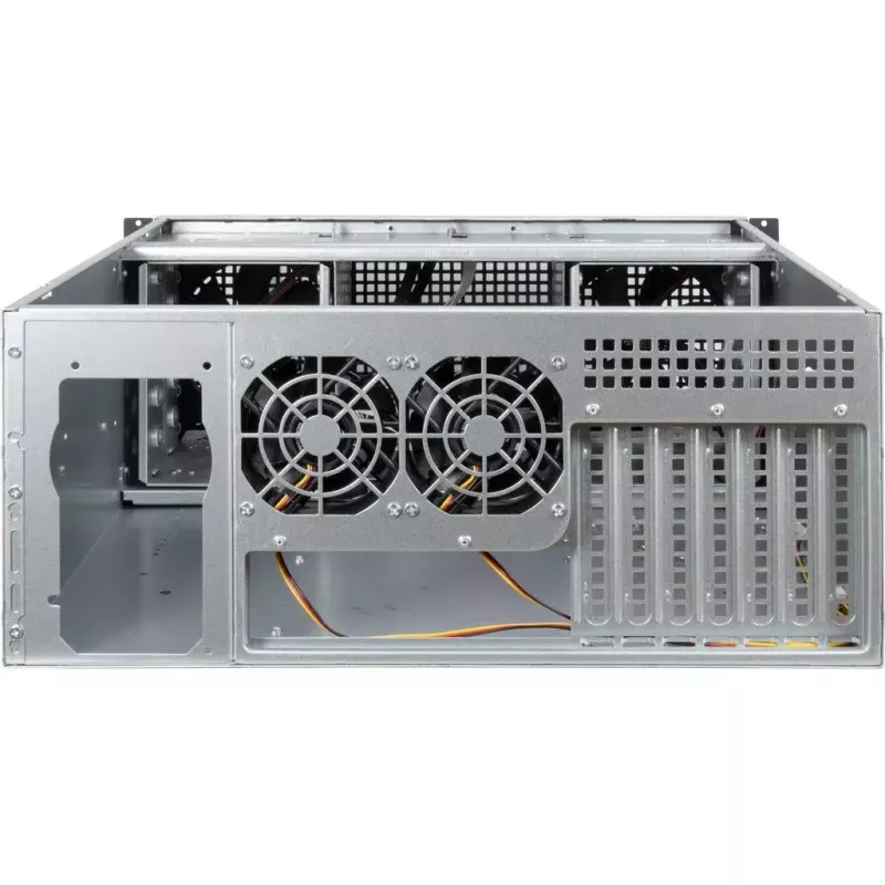 Serverio korpusas Inter-Tech 4U 40248 Rack Juodas, Pilkas