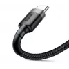 BASEUS pintas Cafule greito įkrovimo kabelis - USB Typee-A į Type-C 2A - 3m - pilkas/juodas (nailonas)
