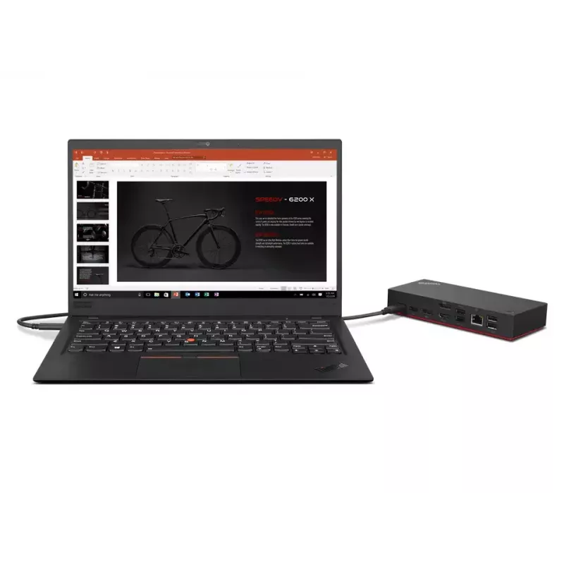 Lenovo ThinkPad Universal USB-C Dock, laidinis, USB 3.2 Gen 1 (3.1 Gen 1) Type-C, juoda