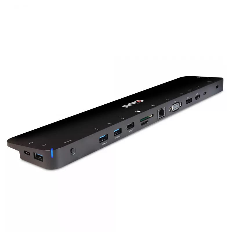 CLUB3D USB Type C 3.2 Gen1 Triple Display Dynamic PD Charging Dock 100W PD maitinimo įkroviklis