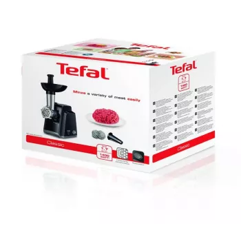 Tefal NE105838 mėsmalė 1400 W Juoda, Nerūdijantis plienas