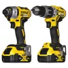 Belaidis elektrinių įrankių komplektas DeWalt DCK266P2T — 18V, 2×5.0Ah baterijos, smūginis suktuvas ir kombinuotas gręžtuvas, įkroviklis, dėklas
