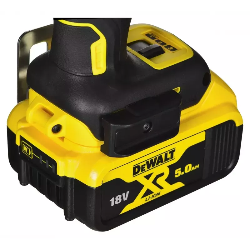 Belaidis elektrinių įrankių komplektas DeWalt DCK266P2T — 18V, 2×5.0Ah baterijos, smūginis suktuvas ir kombinuotas gręžtuvas, įkroviklis, dėklas