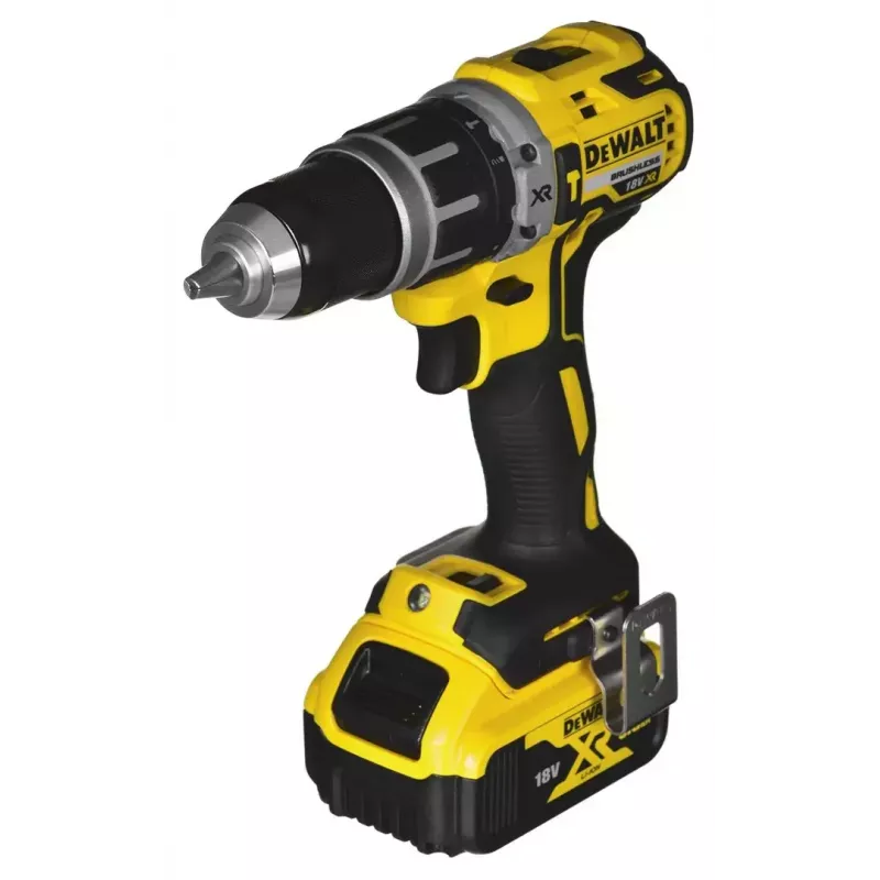 Belaidis elektrinių įrankių komplektas DeWalt DCK266P2T — 18V, 2×5.0Ah baterijos, smūginis suktuvas ir kombinuotas gręžtuvas, įkroviklis, dėklas