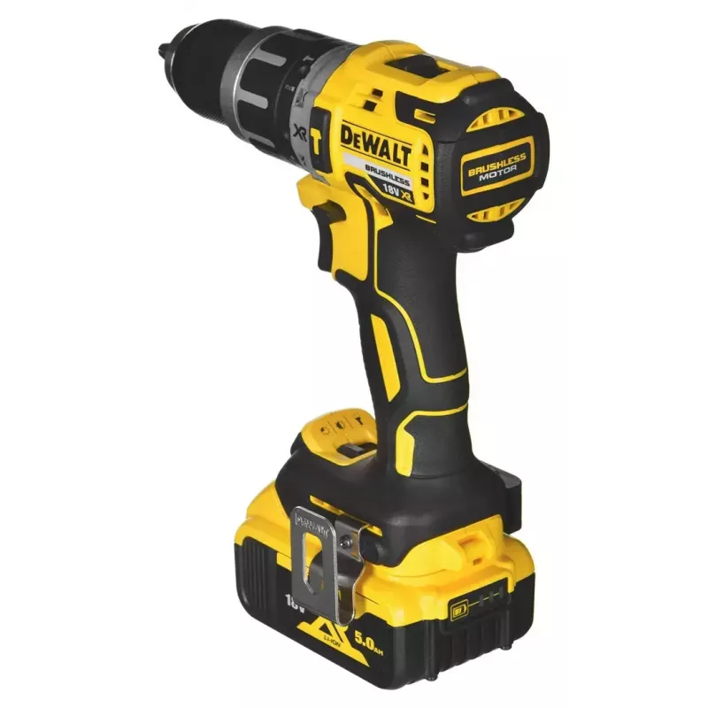 Belaidis elektrinių įrankių komplektas DeWalt DCK266P2T — 18V, 2×5.0Ah baterijos, smūginis suktuvas ir kombinuotas gręžtuvas, įkroviklis, dėklas