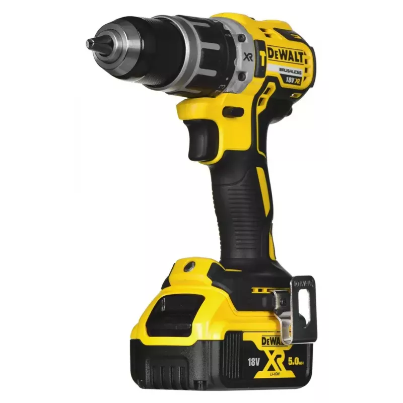 Belaidis elektrinių įrankių komplektas DeWalt DCK266P2T — 18V, 2×5.0Ah baterijos, smūginis suktuvas ir kombinuotas gręžtuvas, įkroviklis, dėklas