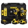 Belaidis elektrinių įrankių komplektas DeWalt DCK266P2T — 18V, 2×5.0Ah baterijos, smūginis suktuvas ir kombinuotas gręžtuvas, įkroviklis, dėklas