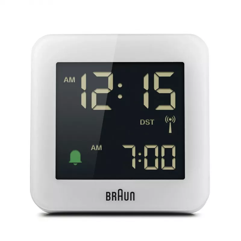 Braun BC09-DCF skaitmeninis žadintuvas, baltas