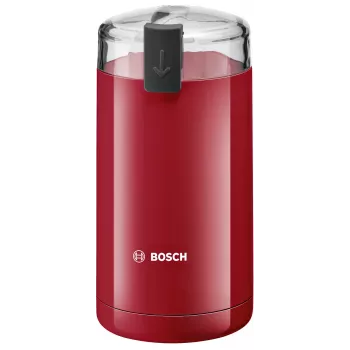 Kavos malūnėlis su peiliais Bosch TSM6A014R, 75 g talpa, 180 W, nerūdijančio plieno peiliai, raudonas