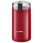 Kavos malūnėlis su peiliais Bosch TSM6A014R, 75 g talpa, 180 W, nerūdijančio plieno peiliai, raudonas