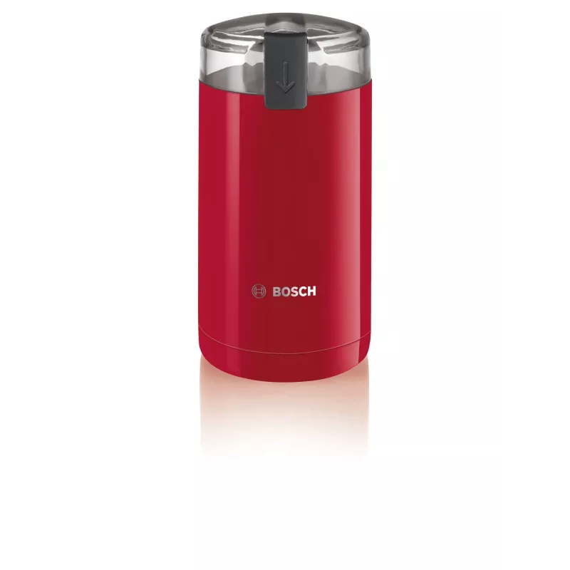 Kavos malūnėlis su peiliais Bosch TSM6A014R, 75 g talpa, 180 W, nerūdijančio plieno peiliai, raudonas
