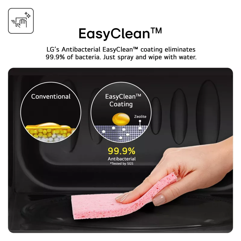 LG MH6535GIS mikrobangų krosnelė Juoda Kombinuota mikrobangų krosnelė Virš viryklės 25 L 1000 W