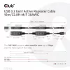 CLUB3D USB 3.2 Gen1 aktyvusis kartotuvo kabelis 10 m / 32.8ft M/F 28AWG