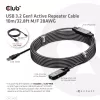 CLUB3D USB 3.2 Gen1 aktyvusis kartotuvo kabelis 10 m / 32.8ft M/F 28AWG