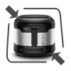 Tefal Uno FF215D vienos talpos 1,8 L atskirai pastatoma 1600 W gruzdintuvė Juoda, Nerūdijantis plienas