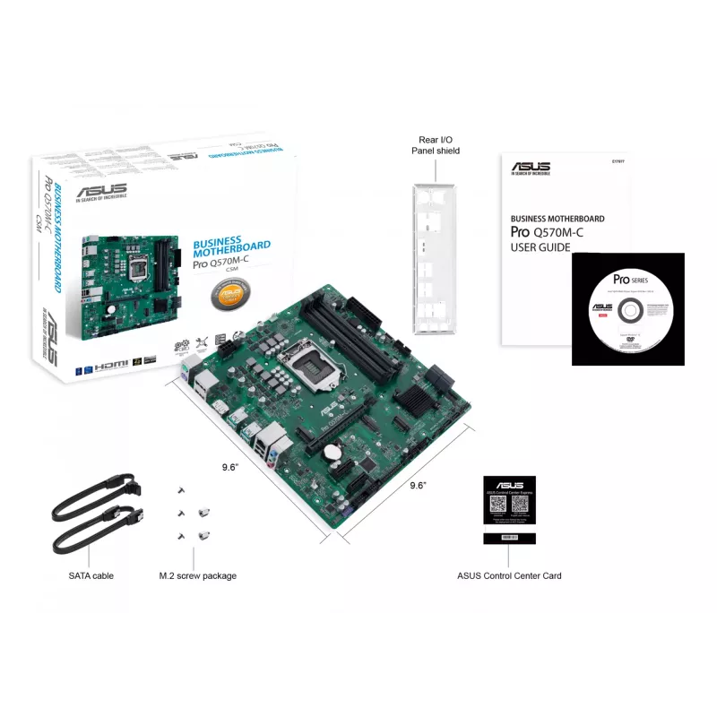 ASUS PRO Q570M-C/CSM Intel Q570 LGA 1200 (Socket H5) micro ATX