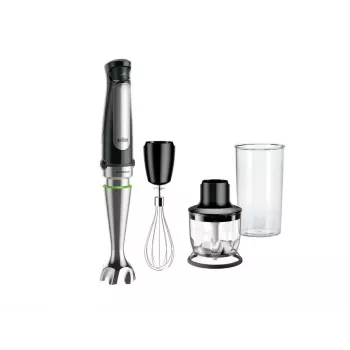 Braun MQ 7025X 0,6 l panardinamasis trintuvas 1000 W juoda, nerūdijantis plienas