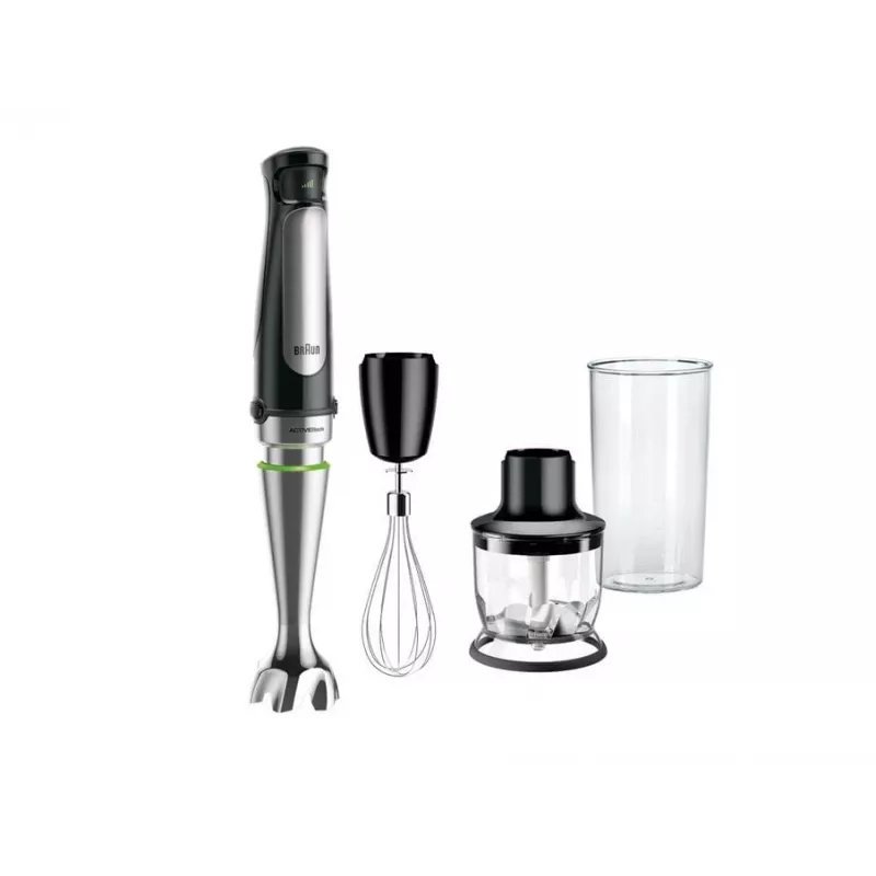 Braun MQ 7025X 0,6 l panardinamasis trintuvas 1000 W juoda, nerūdijantis plienas