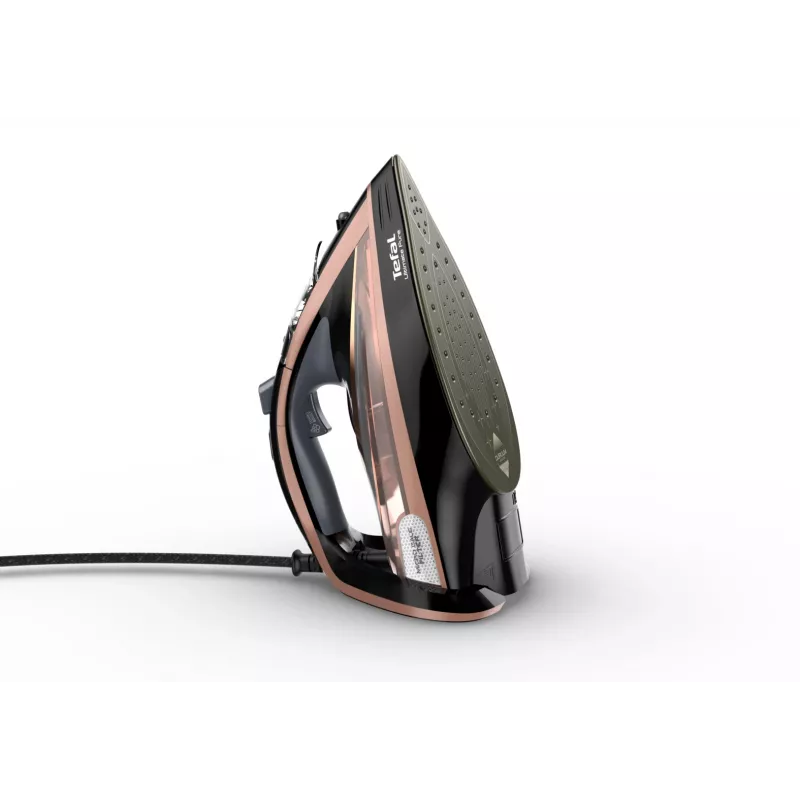 Lyginimo lygintuvas Tefal FV9845 — 3200 W, 60 g/min nuolatinis garas, 350 ml bakelis, vertikalus garas, 1,45 kg, juoda/varinė