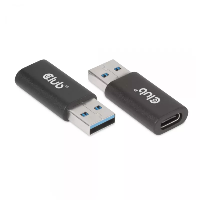 CLUB3D USB 3.2 Gen1 Tipas A į USB 3.2 Gen1 Type C adapteris M/F