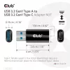 CLUB3D USB 3.2 Gen1 Tipas A į USB 3.2 Gen1 Type C adapteris M/F