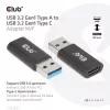 CLUB3D USB 3.2 Gen1 Tipas A į USB 3.2 Gen1 Type C adapteris M/F