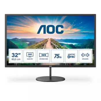 AOC V4 Q32V4 kompiuterio monitorius 80 cm (31,5 colio) 2560 x 1440 pikselių 2K Ultra HD LED juodas