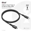 CLUB3D USB 3.2 Gen1 Type-C į Micro USB kabelis M/M 1 m /3.28 pėd.