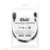CLUB3D USB 3.2 Gen1 Type-C į Micro USB kabelis M/M 1 m /3.28 pėd.
